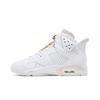 Womens Air Jordan 6 Retro 'Gold Hoops' (women's sizes) White / Sail / Metallic Gold / Barely Rose Vintage Basketball Shoes DH9696 100