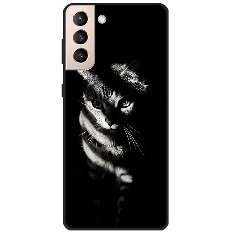 Для Samsung Galaxy S21 FE 5G чехол с мультяшной росписью, мягкие чехлы из ТПУ для телефонов Galaxy S21FE S 21 FE, силиконовая задняя крышка, милый чехол