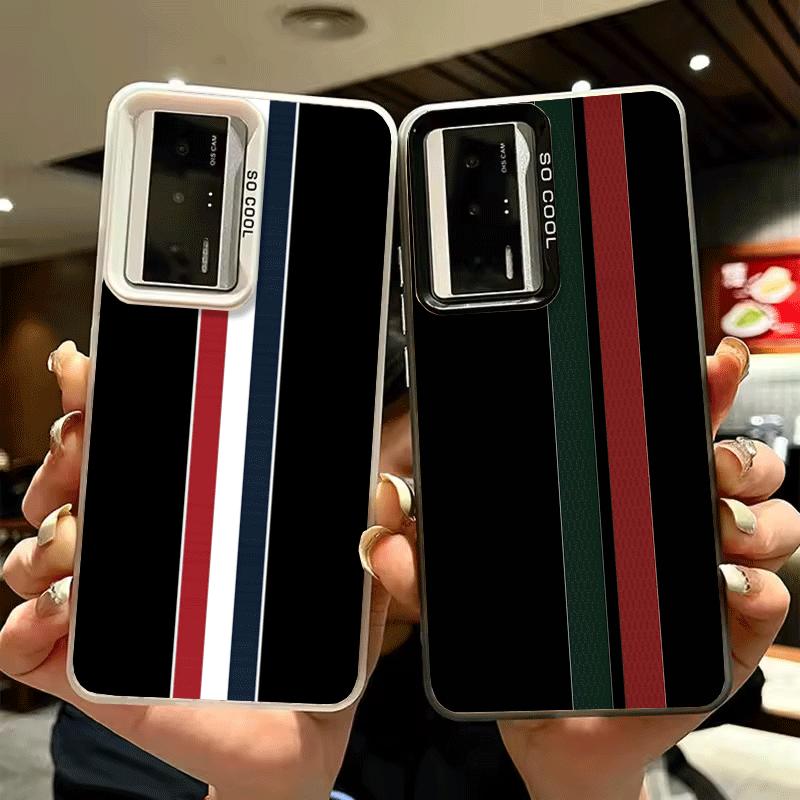 Роскошная Спортивная Линия Cool Stripe Мягкий Чехол для Телефона для Xiaomi Redmi 15C 15 14C 13C 12C Poco X5 X6 X7 Pro X3 F8 F7 Ultra M8 13 12 Cov