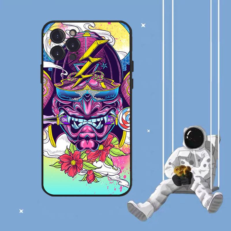 Чехол для телефона с маской самурая они для iPhone Samsung Galaxy Redmi Xiaomi Oppo OnePlus Note SA 7 8 9 10 11 12 13 14 20 21 22 23 53 54 Pro Max Plus Ultra