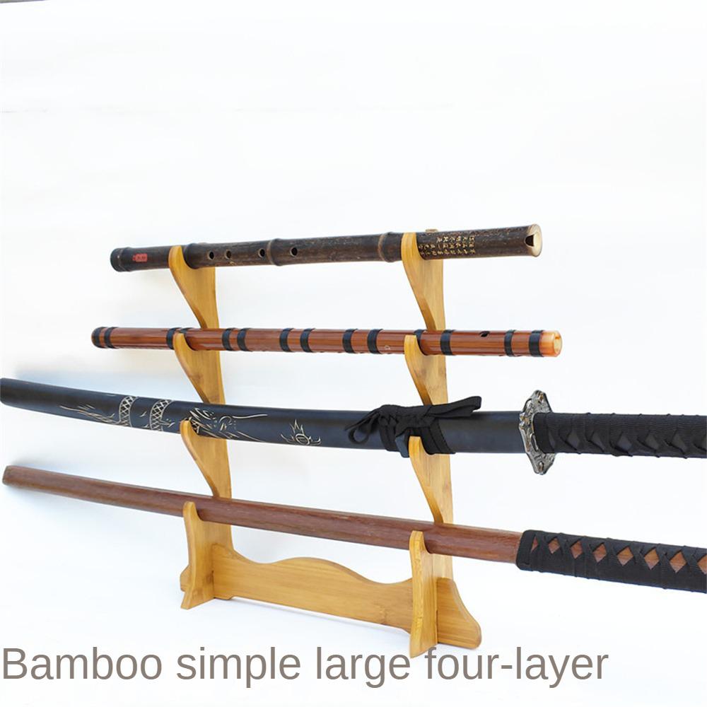 Стойка для выставки товаров Изысканное мастерство Изысканные детали Цветной деревянный стеллаж для хранения принадлежностей Держатель для меча Винтаж Реалистичный