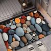 Pebble Pattern Facecloth Floor Mat Ins Style Non-Slip Bathroom Entrance Living Room Three Floor Mats Home Decoration