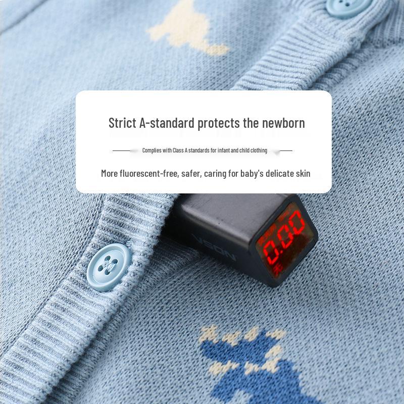 2025 Boys' Autumn Knit Cardigan: Stylish Children's Wool Sweater Jacket