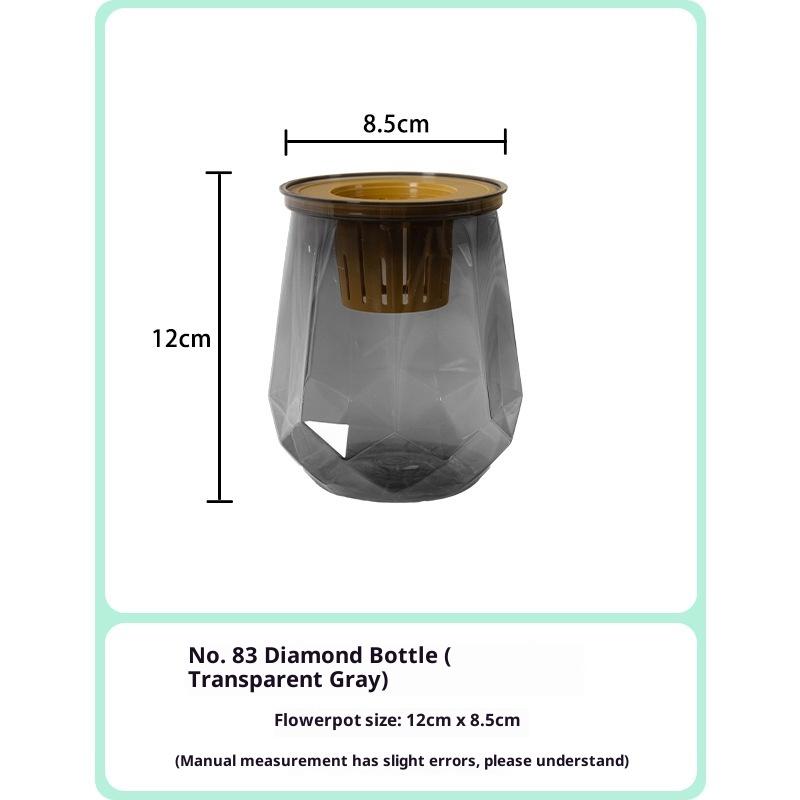 Мини-горшок для цветов с самополивом, аквариум, прозрачные пластиковые горшки для растений, самополивной горшок для растений, ваза для украшения дома