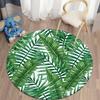 Green Tropical Kawaii Printed Circular Carpet Home Living Room Bedroom Kitchen Bathroom Floor Decoration Anti Slip Carpet