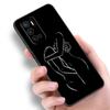 Чехол для телефона Art Line Face для Xiaomi Redmi Note 7 8 9 10 Lite 11 11E 11T 12 Pro 11S 4G 10T 5G 8T 9S 10S, мягкий черный чехол из ТПУ