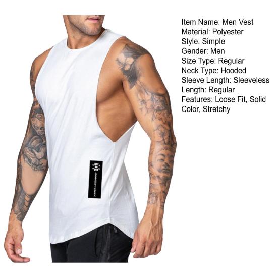 Мужской повседневный жилет с круглым вырезом без рукавов, украшенный буквами, топы на бретелях, однотонные топы для фитнеса с