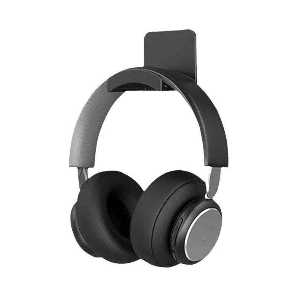 Durable And Sturdy Universal Headset Hanger Adhesive Wall Mount Holder Headphones Hook For Easy Damage-Free Wall Desk Mounting
