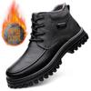 Autumn Boots for Men Black Men Boots Fashion Winter Plush Ankle Boots Retro Motorcycle Booties Botas Para Hombre Big Size 38-51