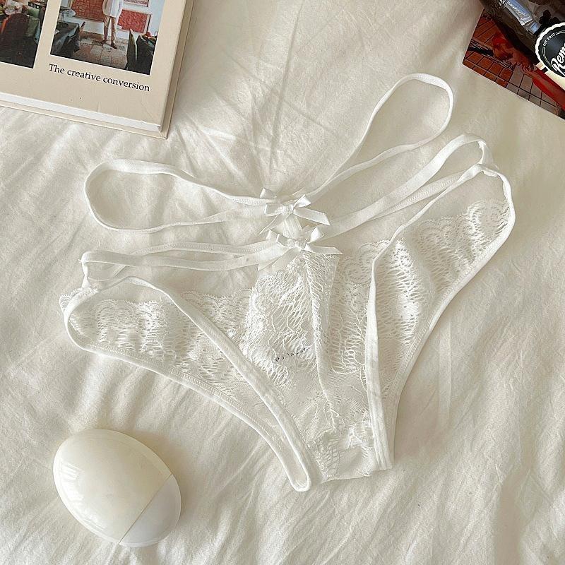 1pc Hollow Thin Strap Briefs Women Panties Underwear Lace Underpants Female Lingerie