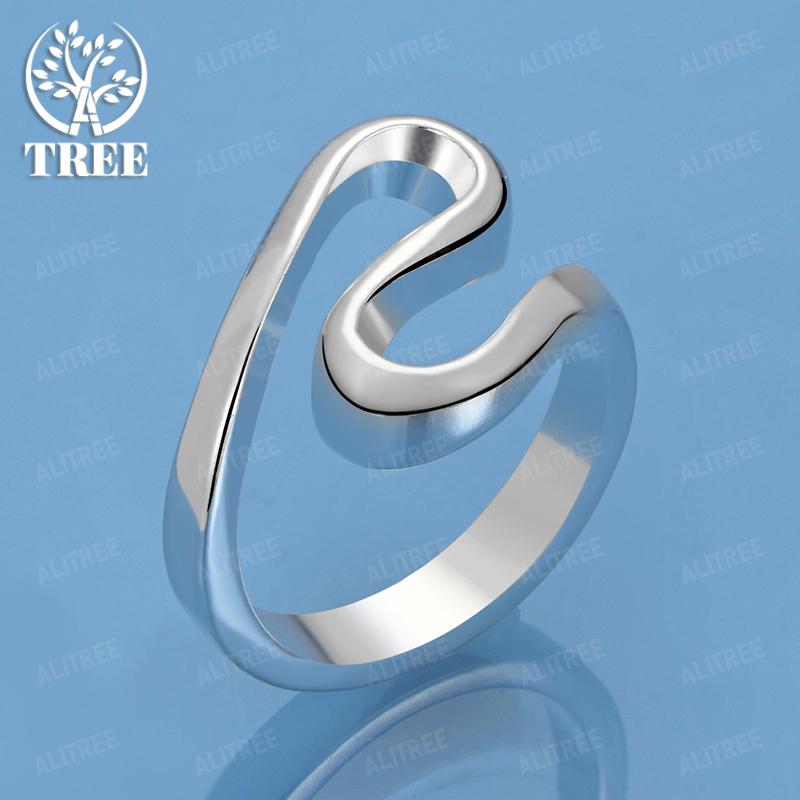 Simple Versatile Everyday 925 Sterling Silver Irregular Ring For Women Engagement Wedding Birthday Party Jewelry Accessories