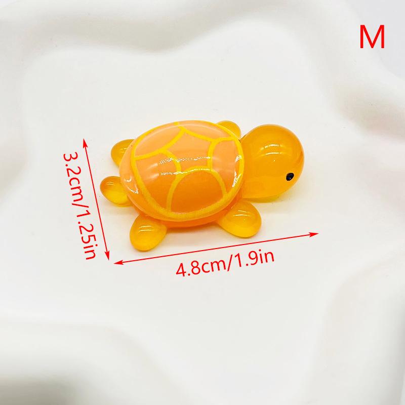 Mini Turtles Luminous Ornament Crafts Miniature Figures Tiny Turtles Micro Landscape Home Decoration Accessories Gifts