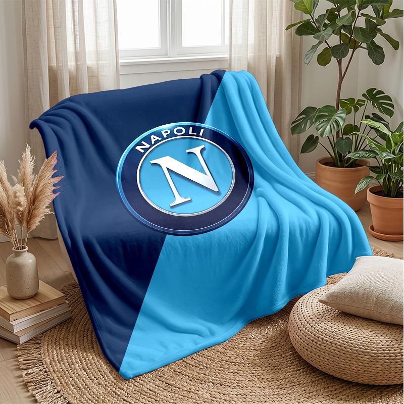 Napoli FC Soft Flannel Fleece Blanket Lightweight Cozy Warm Throw Blanket For Sofa Bed Home Decor