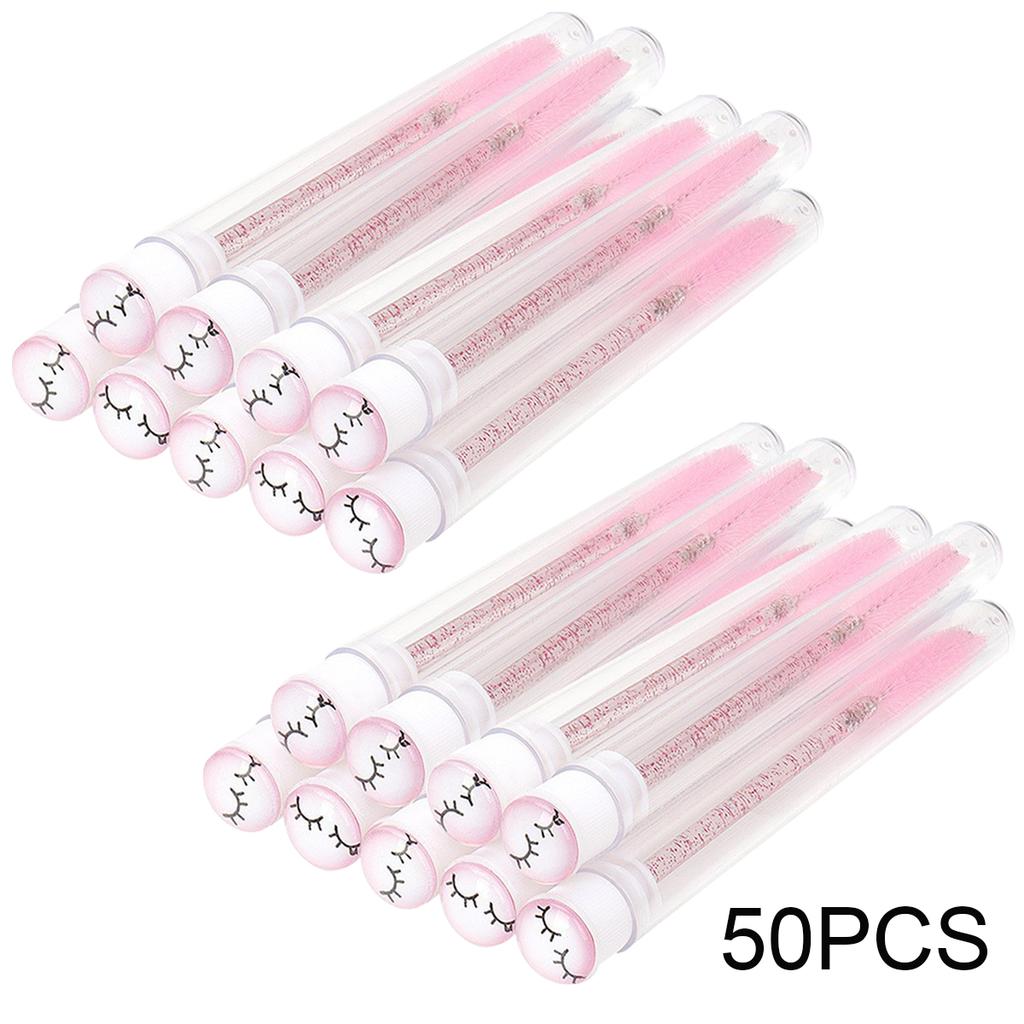 25/50 шт. Тубы для щеточек для ресниц, Кристальные палочки для туши для ресниц, Расческа для бровей, Контейнер-спули, Кисти-аппликаторы для ресниц, Инструменты для макияжа