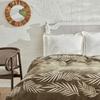 Karaca Одинарное хлопковое одеяло цвета хаки Home Leaf