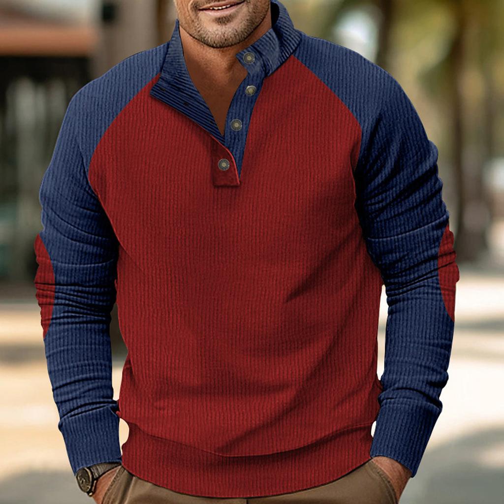 Men's Standing Collar Sweatshirt Is Outdoor Casual Sweaters Tops