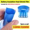 Термоусадочная трубка из ПВХ для литиевой батареи 18650 Изоляция Защитная герметизация Термоусадочная пленка Внешняя оболочка Полимерный элемент аккумулятора