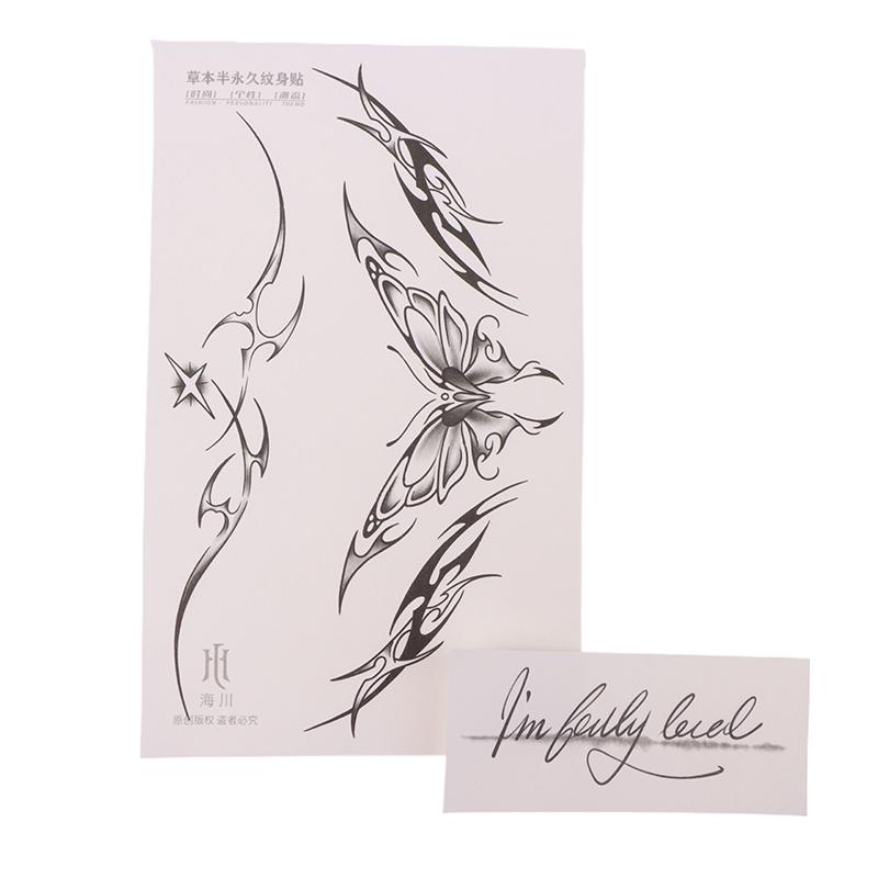 Водонепроницаемая временная татуировка-наклейка 3D бабочка маленькая поддельная татуировка на запястье нога рука для девушки женщины