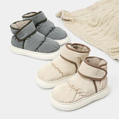 Зимние теплые утолщенные плюшевые водонепроницаемые зимние ботинки женские нескользящие толстые ботинки с хлопковой подкладкой ботильоны женская обувь для активного отдыха 2024