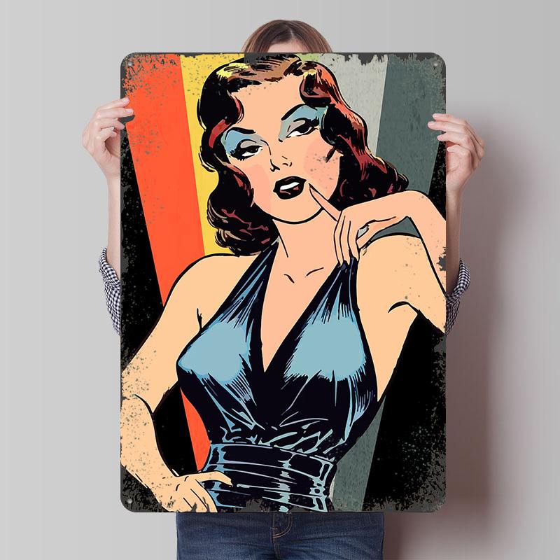 DAMSEL RAINBOW Metal Poster Customized Wall Art Retro Vintage Tinplate Signs for Wand Deko House Decor Office Decoration Room