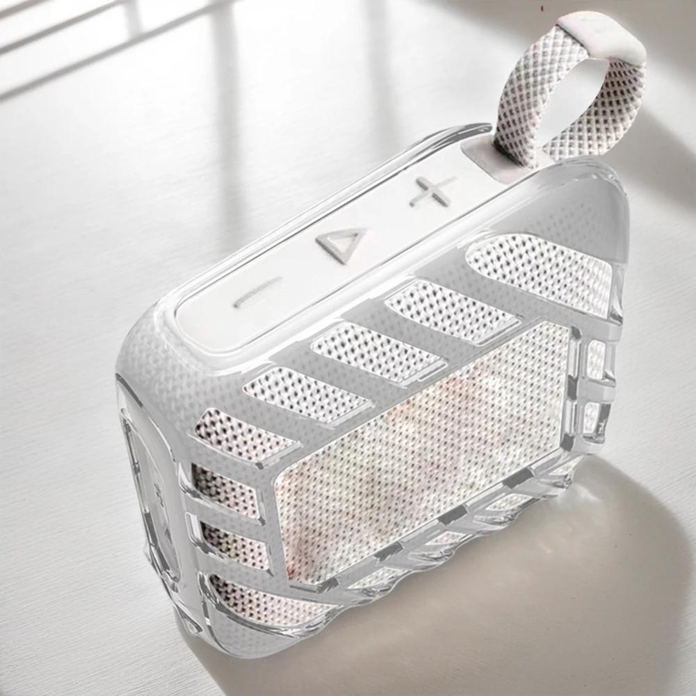 Прозрачный противоударный чехол из ТПУ для портативной колонки JBL Go 4, защитный чехол для переноски
