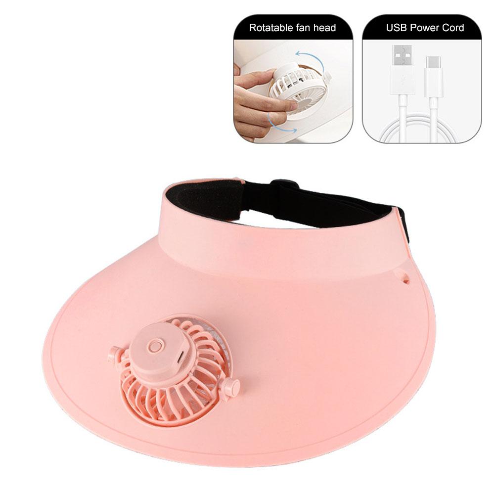 Empty Top Cap with Fan Three Temp Settings Breathable Cooling Fan Hat Beach Hat for Sun Protection and Outdoor