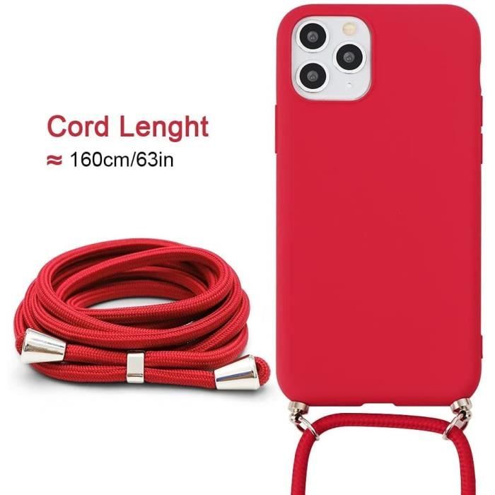 Защитный чехол - E.F.CONNECTION - для iPhone 12 Pro - Мягкий - Силиконовый Противоударный - Красный