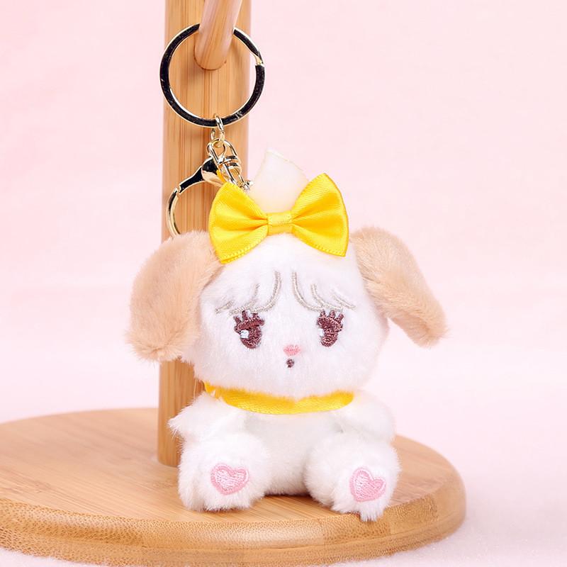 Plush Dog Keychain Pendant Animal Plush Toy For Bags And Gifts