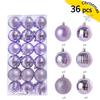 36pcs 3cm Xmas Tree Topper Round Shape Navidad Hanging Charm New Xmas Tree Pendants  Party  Decor