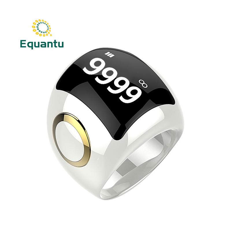 Умный будильник Equantu с кольцом для подсчета - Керамика, Цинковый сплав, Пластиковый счетчик