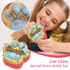 Трехцветные радужные кошачьи коготки Pinch Cat Claws Новая уникальная декомпрессионная игрушка Грязевой липкий мешок