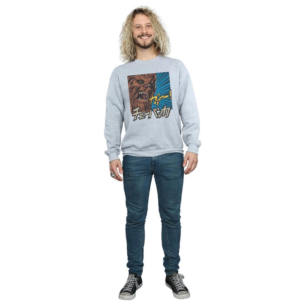 Star Wars Mens Chewbacca Roar Pop Art Sweatshirt