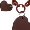 Подвеска-брелок Yousheng на цепочке с подвеской в виде сердца из искусственной кожи, нержавеющая сталь, портативная, для украшения сумки через плечо, сумки, брелок, праздничный подарок