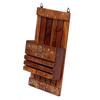 Wooden Handmade Hanging Key Holder with Comb Stand