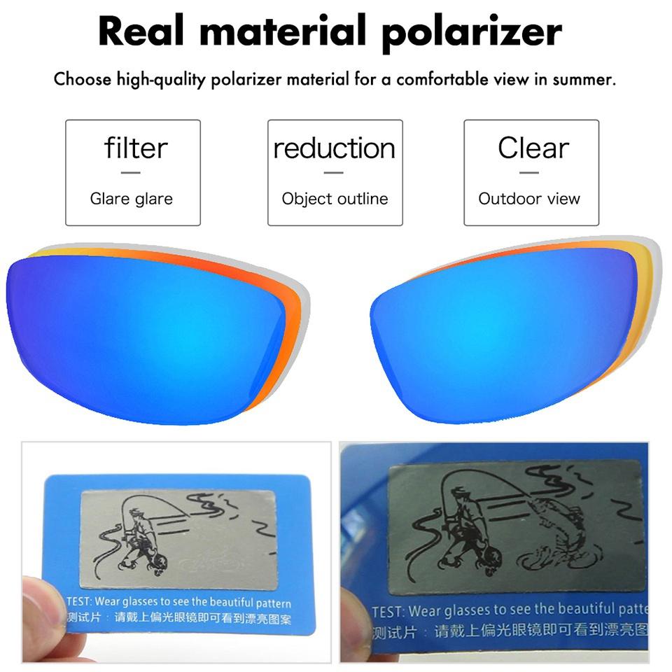 Queshark Поляризованные спортивные очки для бега, рыбалки, пешего туризма и велоспорта для мужчин и женщин