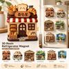 Simulation Cat Fridge Magnet 3D Relief Decorative Fridge Magnet  Refrigerator Decoration