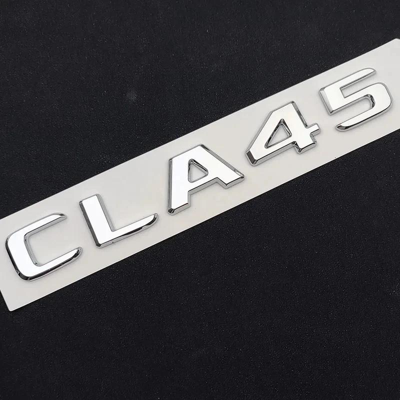 LWC1 3D ABS Car Letters For Mercedes CLA35 CLA45 AMG C117 W117 CLA45S C118 W118 Fender TURBO 4MATIC Emblem Logo Sticker Accessories