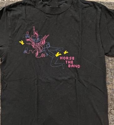 Коллекция Horse the Band Хлопковая черная футболка с коротким рукавом, унисекс, все размеры