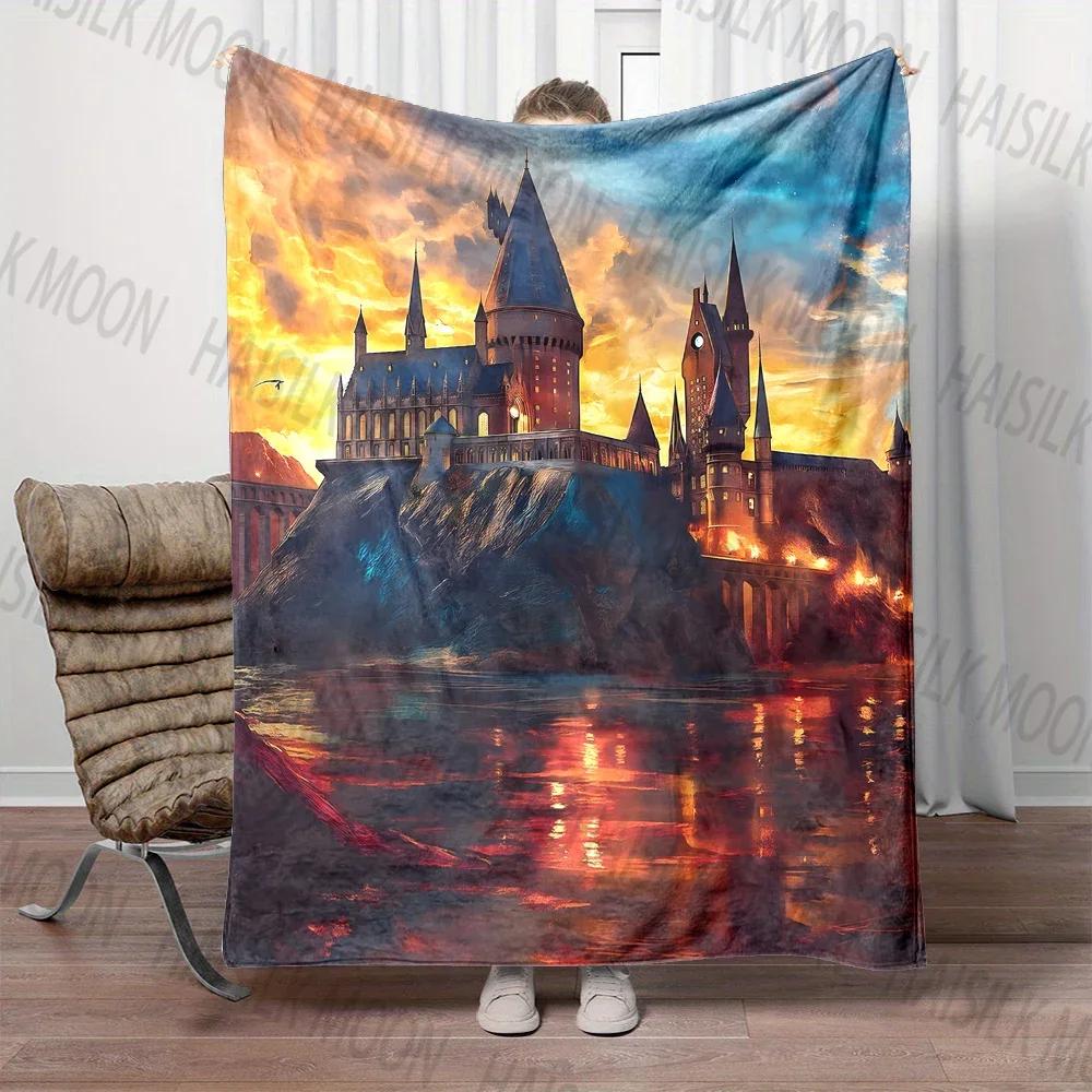 Mysterious Castle Printed Blanket, Children's Favorite Gift, Travel Office Camping, RV, Bedroom Sofa, Multi-scene Application