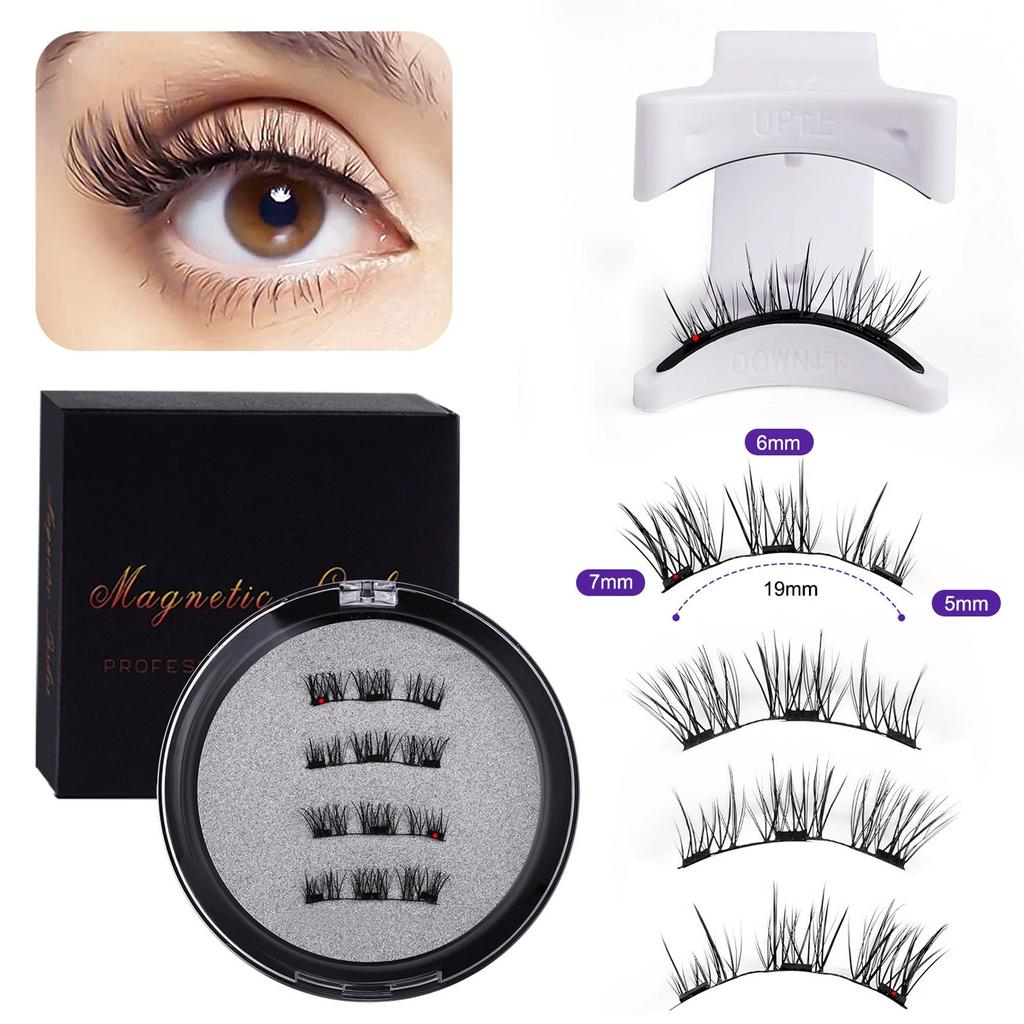 Magnetic Eyelashes, Reusable Natural False Eyelashes, Natural Extension Tape, Magnetic Thick Eyelashes.