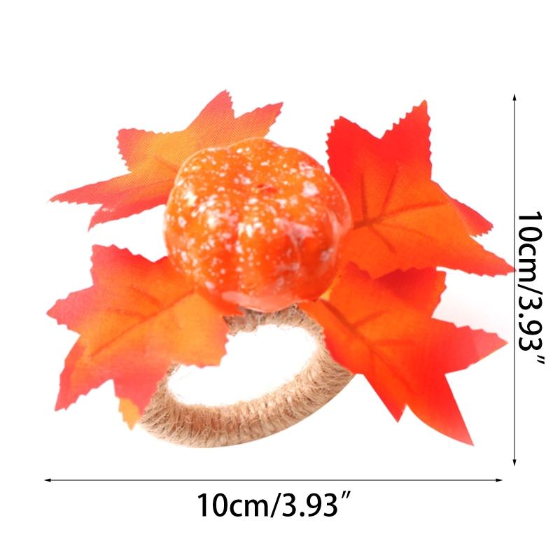 12pcs Creative Simulation Maple Leaf Napkin Buckles Modern Western Hotel Napkin Ring Serviette Ring for Dining Table