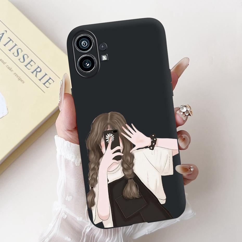 Модный Чехол-Картина Для Nothing Phone (1) Черный Мягкий Силиконовый Чехол Для Nothing Phone One Phone1 Чехлы Бамперы