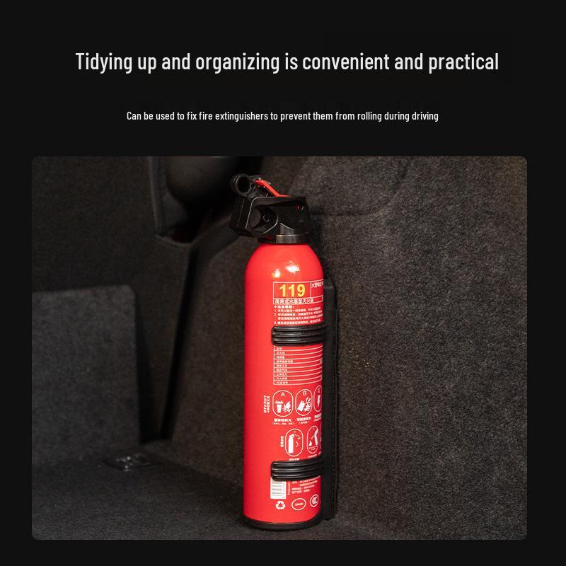 Универсальное крепление для автомобильного и домашнего огнетушителя: Кронштейн и ремни на водной основе/сухой порошковой краске
