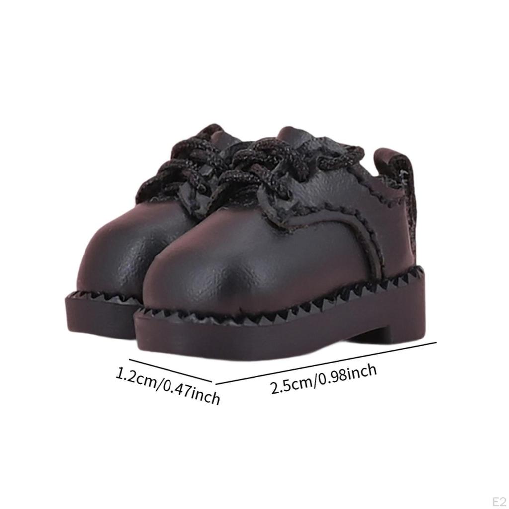 1 пара кукольных аксессуаров, обувь с квадратным носком для 1/12 BJD кукол, модный костюм, повседневная одежда, мягкая