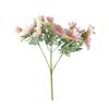 Искусственные Цветы Высота 27 см Маленький Букет Несколько Головок Хризантем Солнечных Зеленые Листья Ложный Цветок Украшение Свадьба Домашний Декор