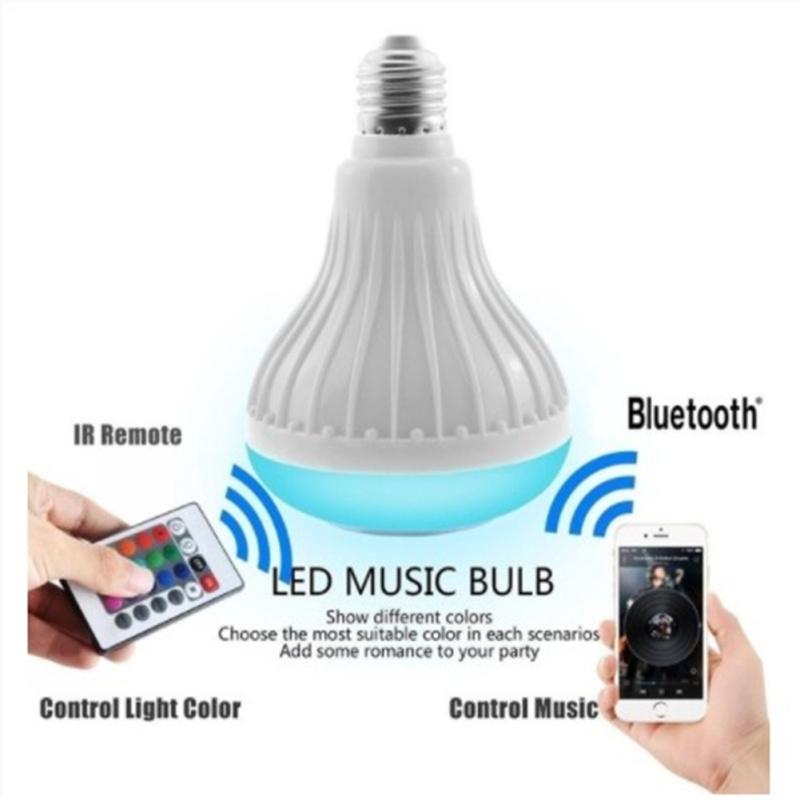 12 Вт беспроводной Bluetooth-совместимый светодиодный динамик с 4 режимами музыки, цветной RGB-умный дом