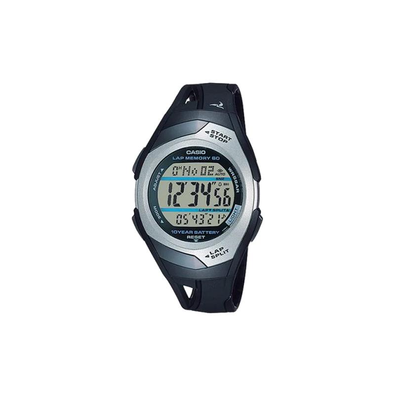 Casio Серия YOUTH - цифровой дисплей с диском, ретро-мода, простой классический, солнечный шагомер, водонепроницаемый и ударопрочный, кварцевый STR-300CJ-1JH