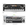 61 Keys Piano Digital Electronic Organ Keyboard Pianos Musical Instruments Electric Piano with Microphone for Children