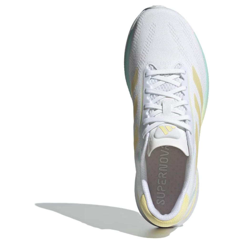 Adidas Supernova Eterno Удобные Нескользящие Прочные Низкие Повседневные Кроссовки для Бега Унисекс Белые Платиновые Синие JH9660