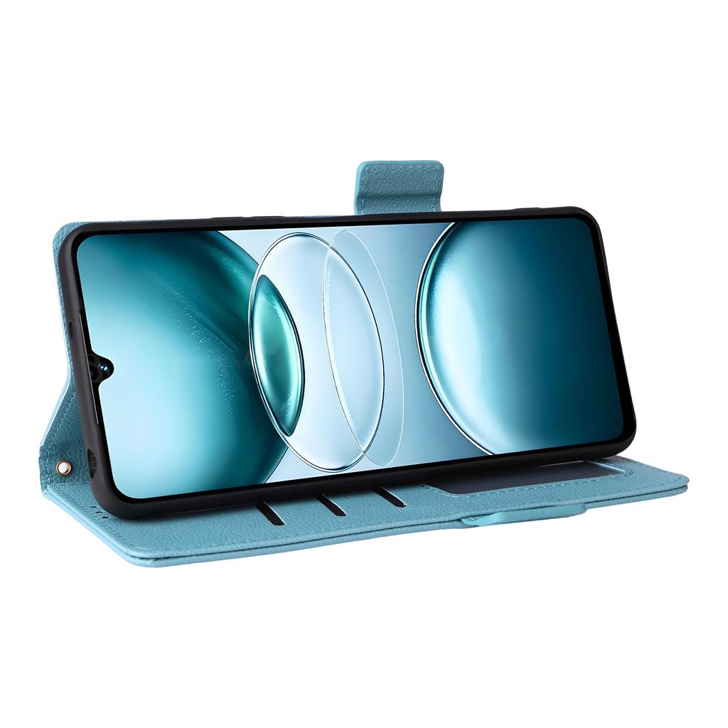 Чехол из искусственной кожи с ремешком на запястье для Umidigi G100A/G100 5G/G100, текстура личи, кошелек, чехол для телефона